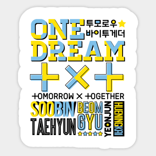 TXT Font Collage Sticker